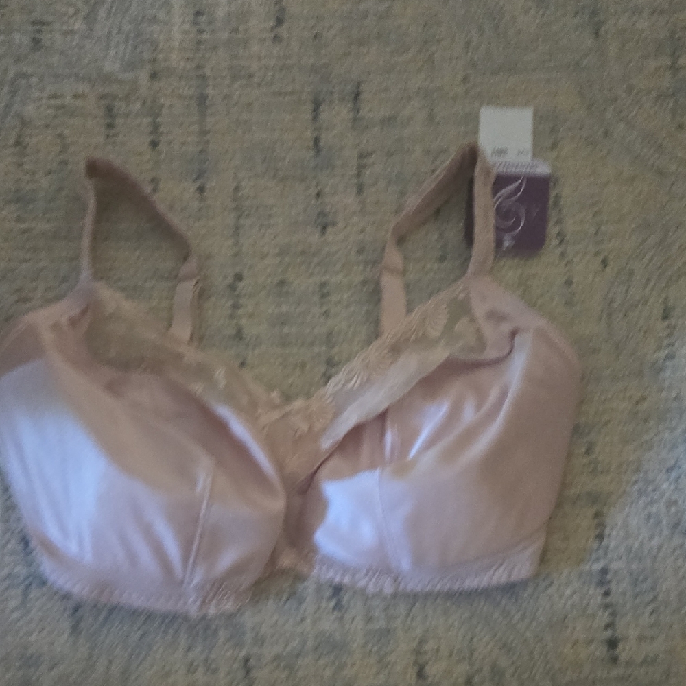 Aviana Pink Full-Coverage Bra with Molded Cups
